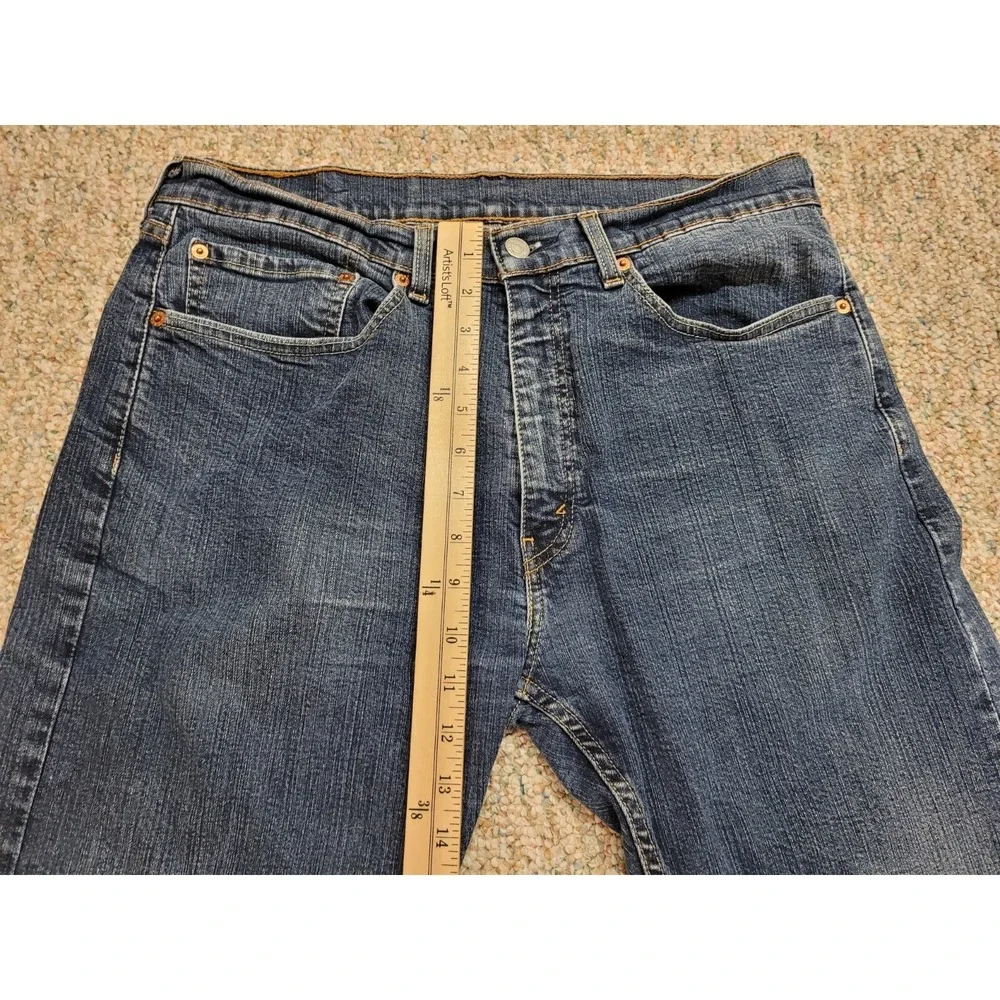 Levis 505 Straight Leg Jeans Mens 34x30 Blue Denim Classic Casual‎ Zipper Fly